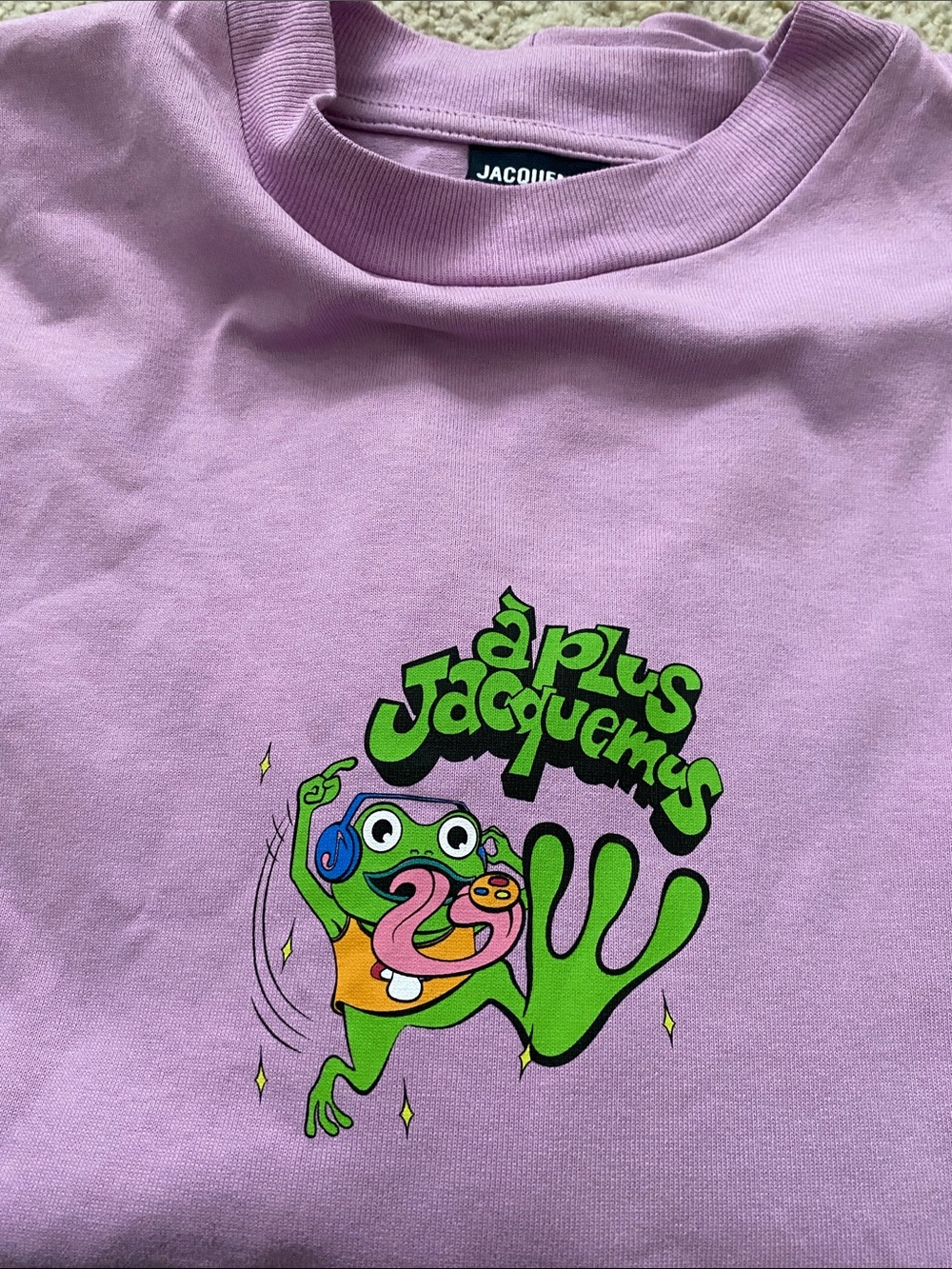 Jacquemus Le T-Shirt Grenouille. Lavender. S.